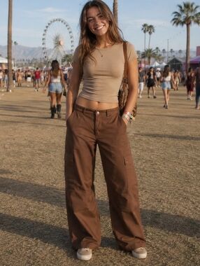 Princess Polly Womens  Cargo Pants size US 6
